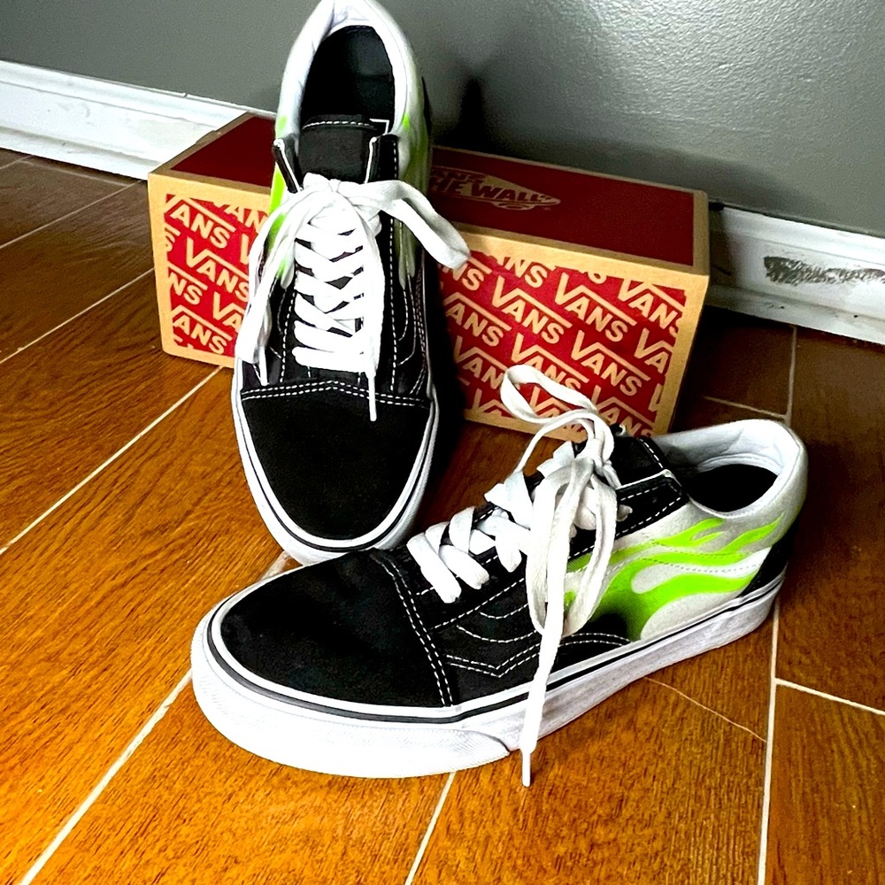 Fire striped Vans